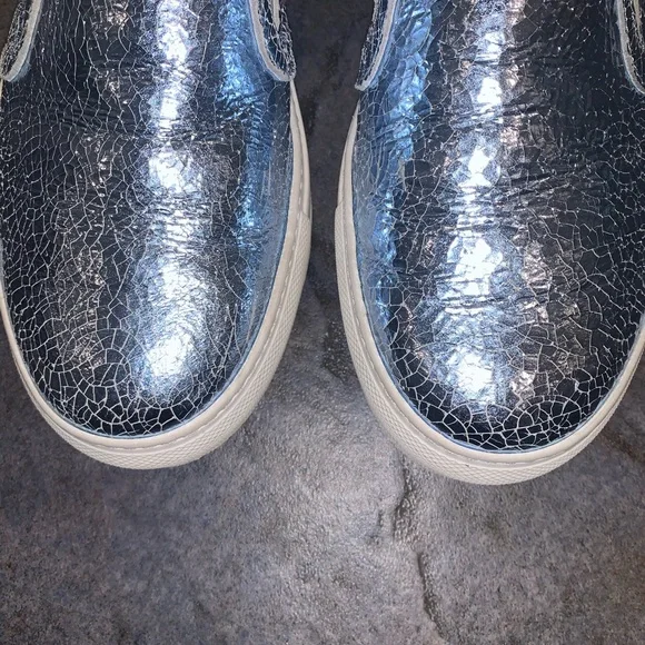 M. GEMI 'The Fresco' Metallic Blue Leather Slip-on - Picture 8 of 11